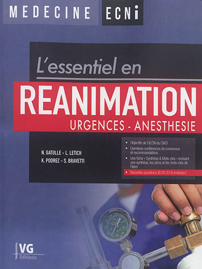 L'essentiel en réanimation : urgences-anesthésie