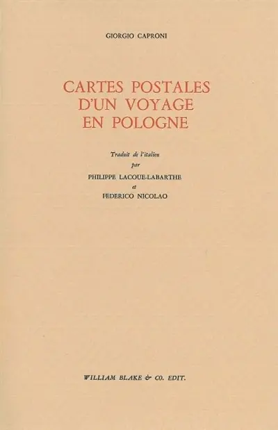 Cartes postales d'un voyage en Pologne