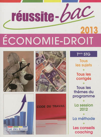 Economie-droit, Term STG : 2013