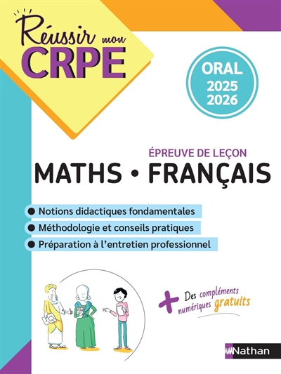 Maths, français, épreuve de leçon : oral 2025-2026