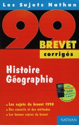 Histoire géographie, brevet 99