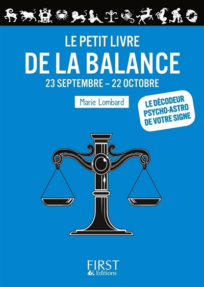 Le petit livre de la Balance : 23 septembre-22 octobre