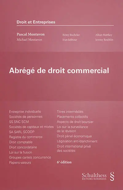 Abrégé de droit commercial