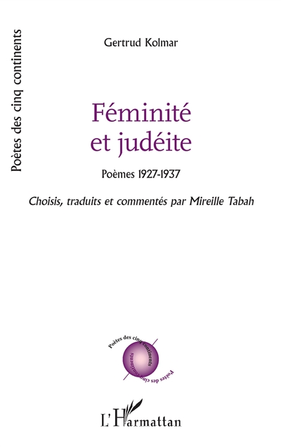 Féminité et judéite : poèmes 1927-1937