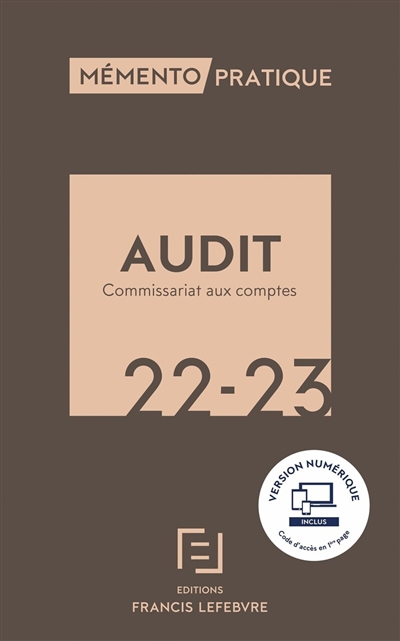 Audit, commissariat aux comptes 2022-2023
