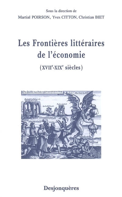 Les frontières littéraires de l'économie (XVIIe-XIXe siècles)