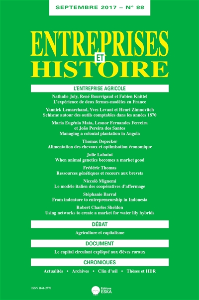 Entreprises et histoire, n°...