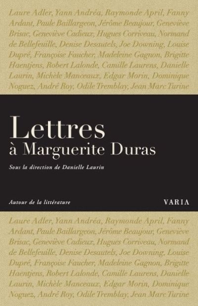 Lettres à Marguerite Duras