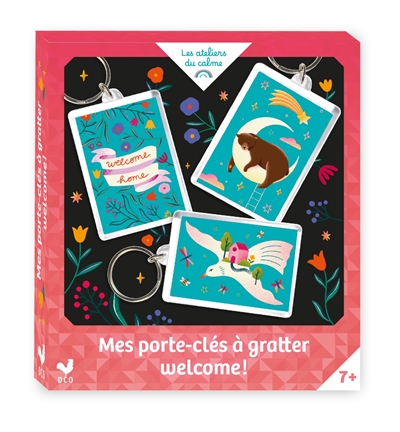 Mes porte-clés à gratter : welcome !