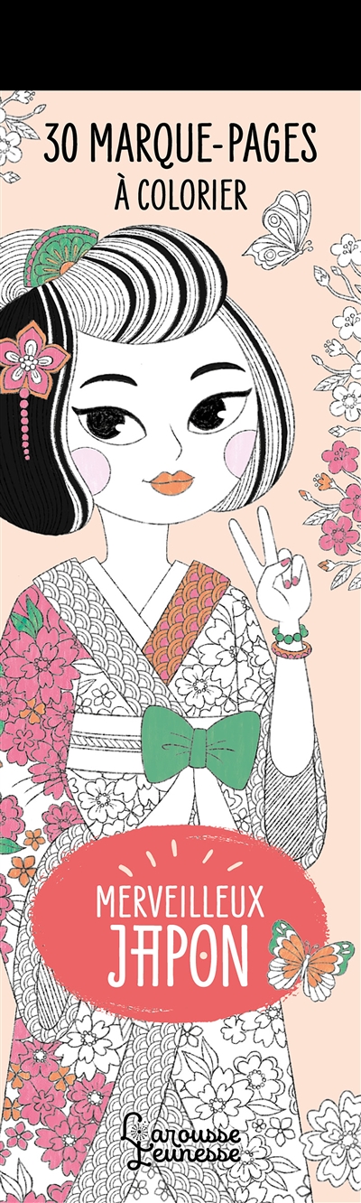 merveilleux japon : 30 marque-pages à colorier