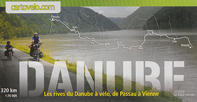 Danube : les rives du Danube à vélo, de passau à Vienne : 370 km, 1:70.000