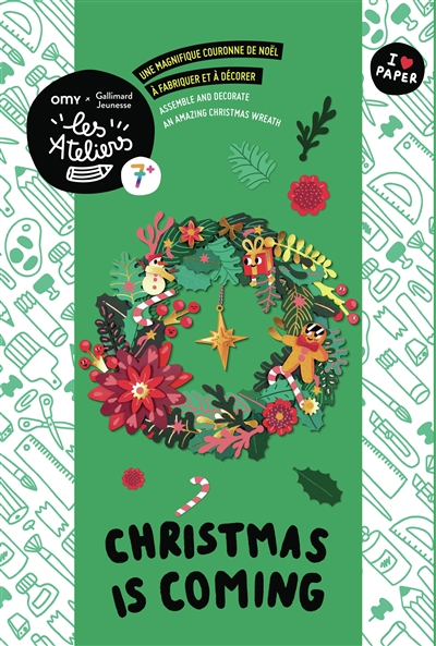 Christmas is coming : une magnifique couronne de Noël à fabriquer et à décorer. Christmas is coming : assemble and decorate an amazing Christmas wreath