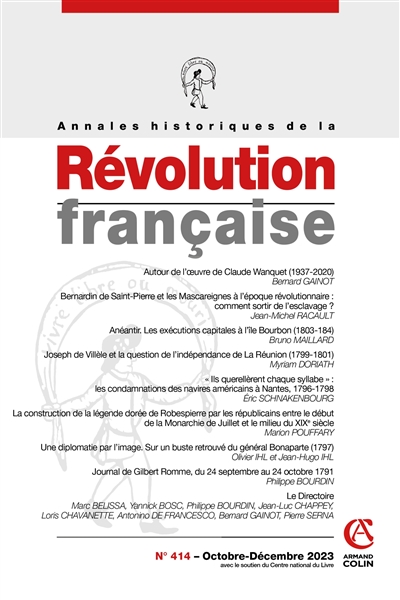 Annales historiques de la...