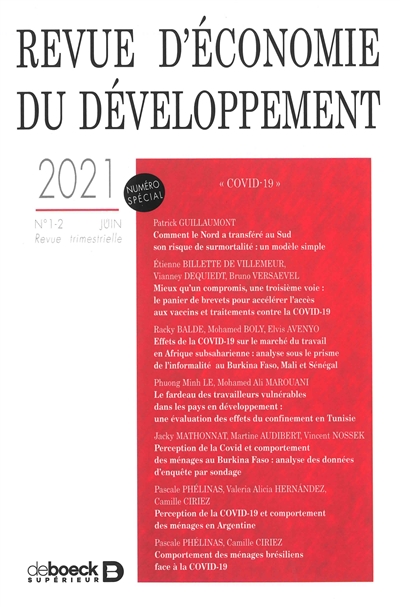 Revue d'économie du...
