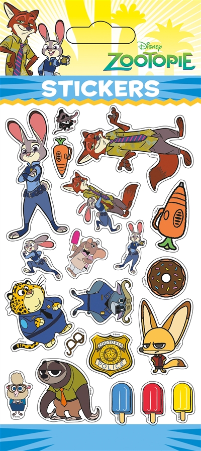 Zootopie : stickers sheets puffy