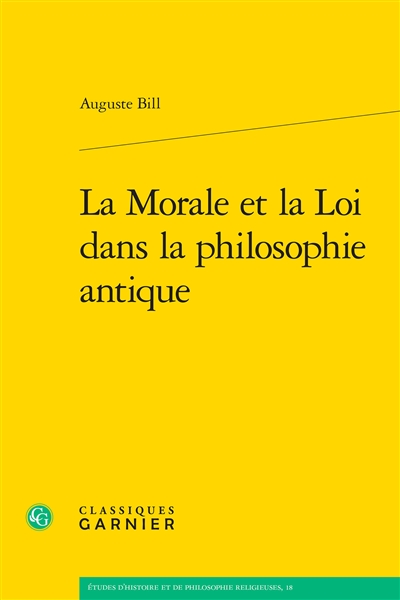 La morale et la loi dans la philosophie antique