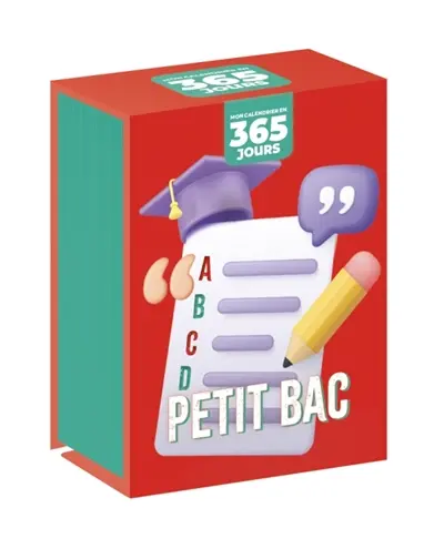 Mon calendrier : Petit bac Mon calendrier : Petit bac