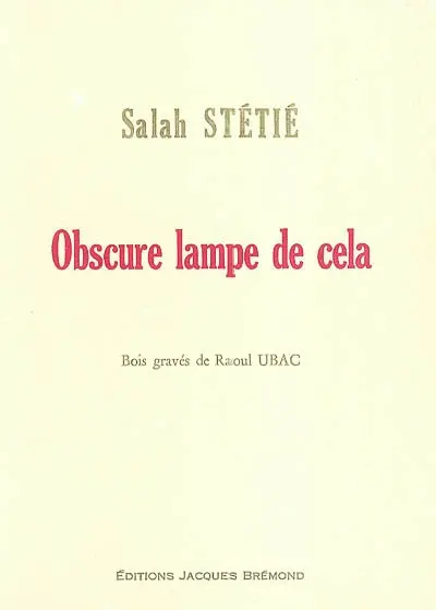 Obscure lampe de cela