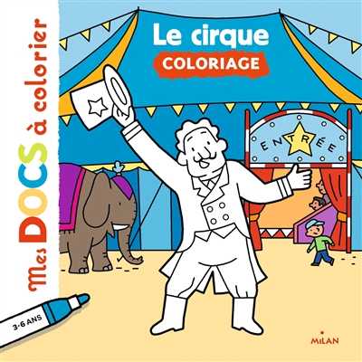 Le cirque : coloriage