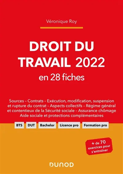 Droit du travail 2022 : en 28 fiches