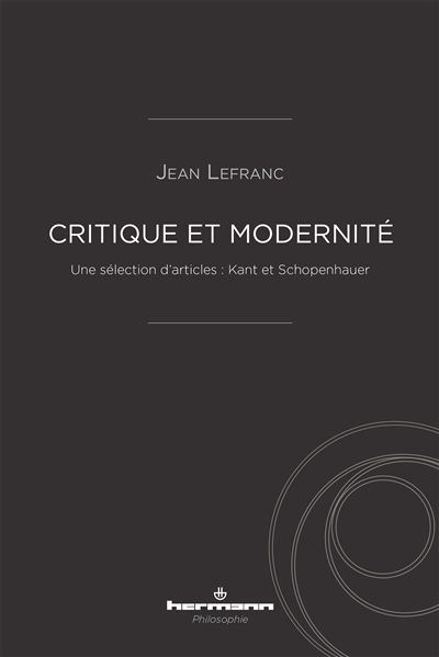 Critique et modernité : une sélection d'articles : Kant et Schopenhauer