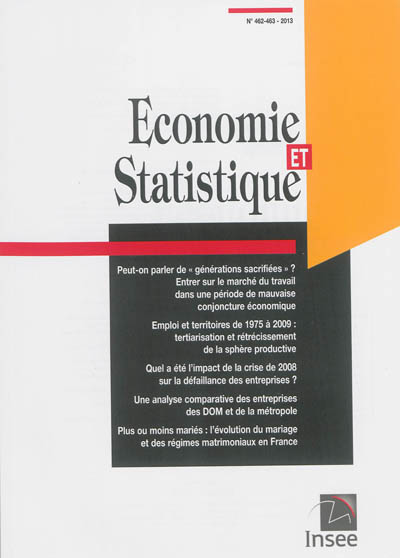 Economie et statistique, n° 462-463