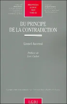 Du principe de la contradiction