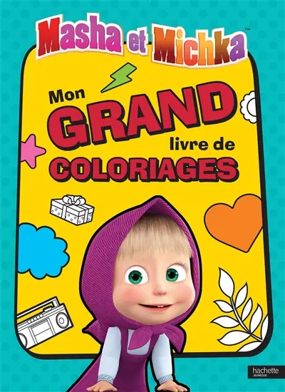 Masha et Michka : mon grand livre de coloriages