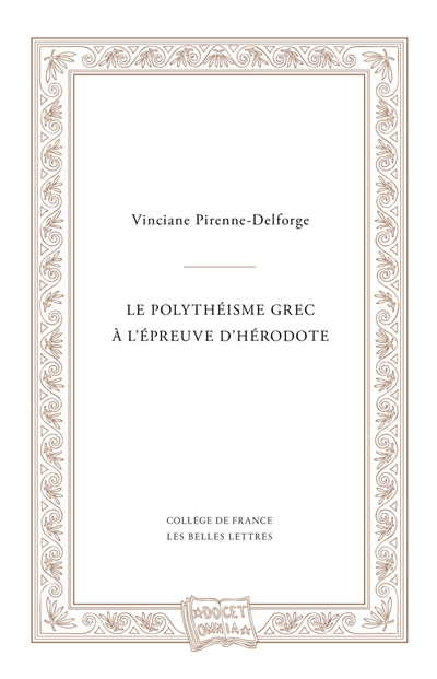 Le polythéisme grec à l'épreuve d'Hérodote