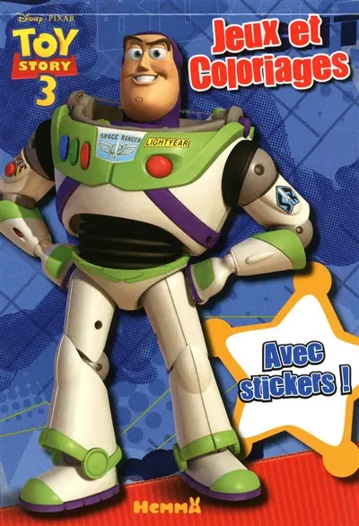 Toy story 3 : jeux et coloriages (bloc)