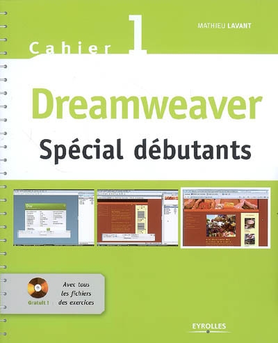 Dreamweaver : cahier 1, spécial débutants
