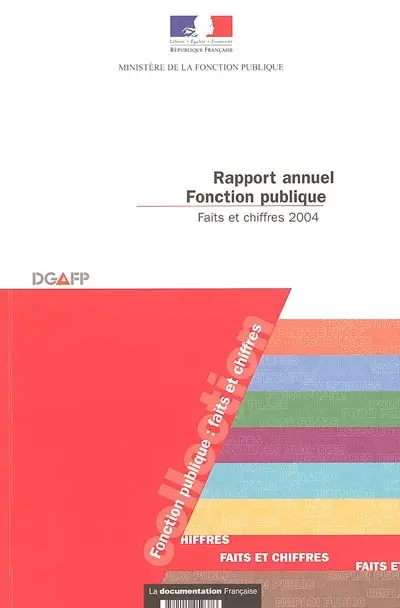 Rapport annuel fonction publique : faits et chiffres 2004