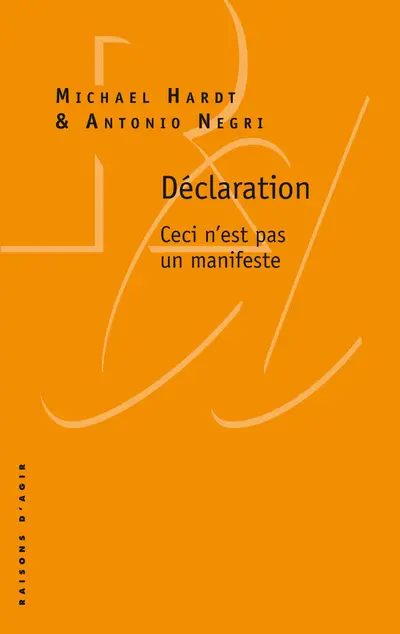 Déclaration : ceci n'est pas un manifeste