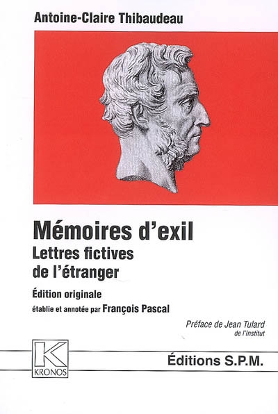 Mémoires d'exil : lettres fictives de l'étranger