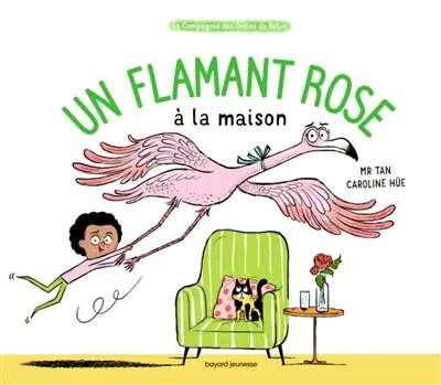 Un flamant rose à la maison