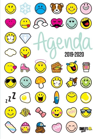 Smiley emoticônes : agenda 2019-2020