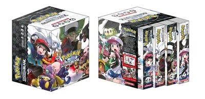 Coffret Pokémon, la grande aventure : Noir et Blanc double : tomes 1, 2, 3, 4