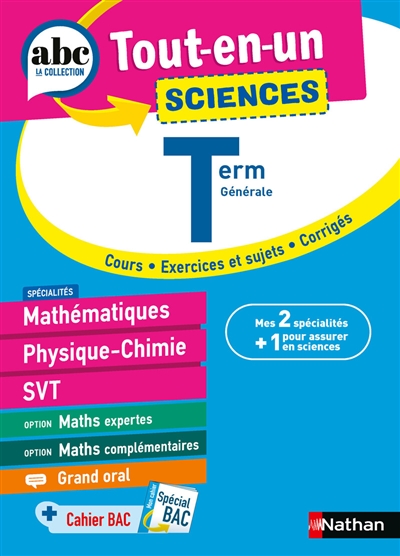 Sciences terminale générale : tout-en-un