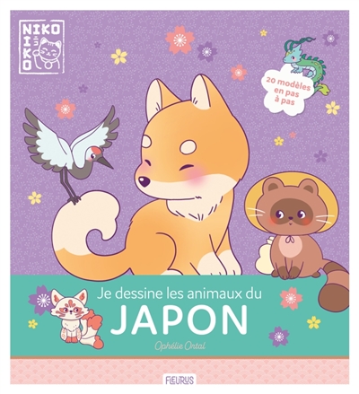 niko-niko : je dessine les animaux du japon : 20 modèles en pas à pas