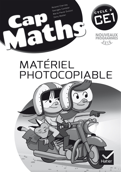 cap maths ce1 : matériel photocopiable : nouveaux programmes 2016