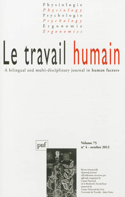 Travail humain (Le), n° 4 (2012)