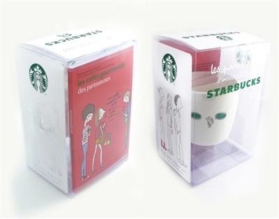 Coffret les paresseuses s'invitent chez Starbucks : 50 recettes et les meilleurs cafés pour les déguster