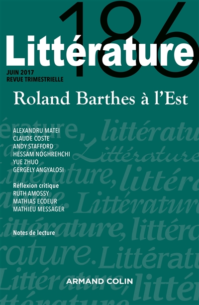 Littérature, n° 186. Roland...
