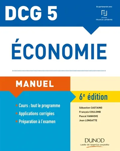 Economie, DCG 5 : manuel
