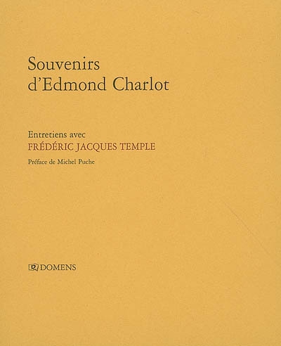 Souvenirs d'Edmond Charlot