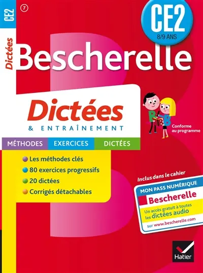 Bescherelle dictées & entraînement CE2, 8-9 ans