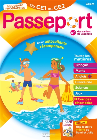 Passeport du CE1 au CE2, 7-8 ans : toutes les matières : nouveaux programmes