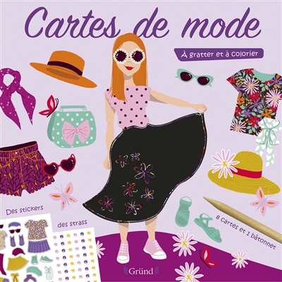 cartes de mode : à gratter et à colorier