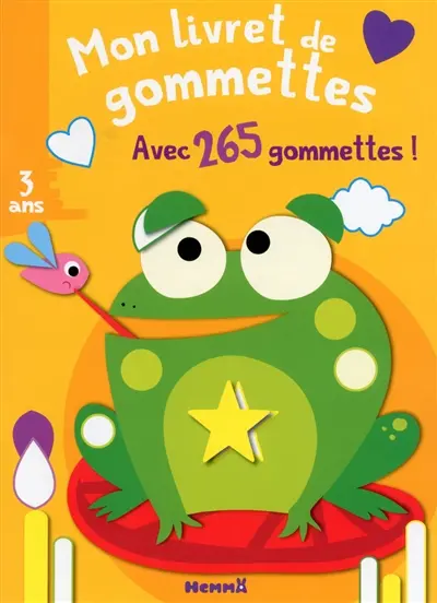 Mon livret de gommettes : grenouille : avec 265 gommettes !