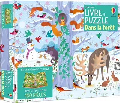 Dans la forêt : Coffret Livre et puzzle : Dès 5 ans